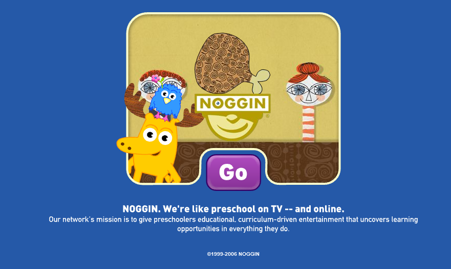 Noggin Website (November 2006) by dingding0 on DeviantArt