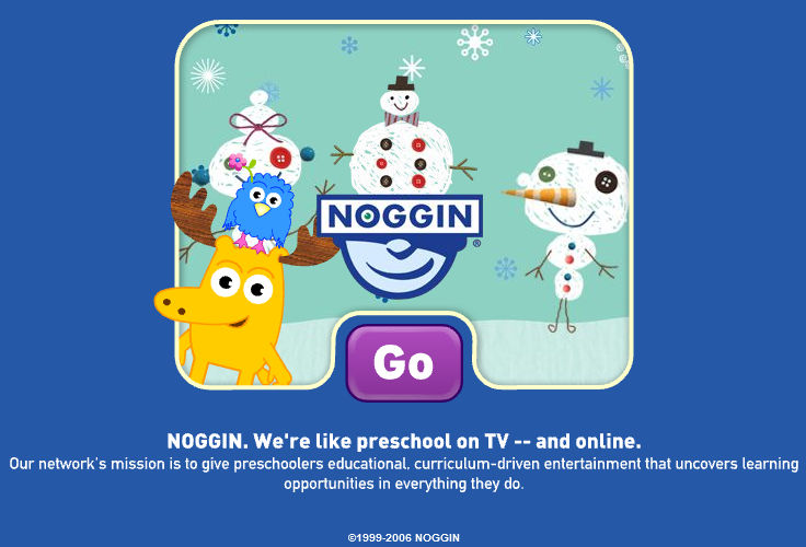 Noggin Website (December 2006 or January 2007) by dingding0 on DeviantArt