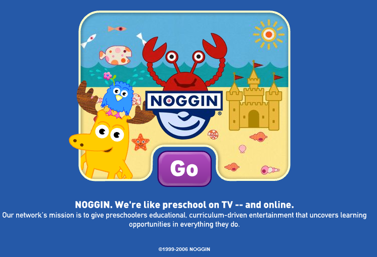 Noggin Website (August 2006) by dingding0 on DeviantArt