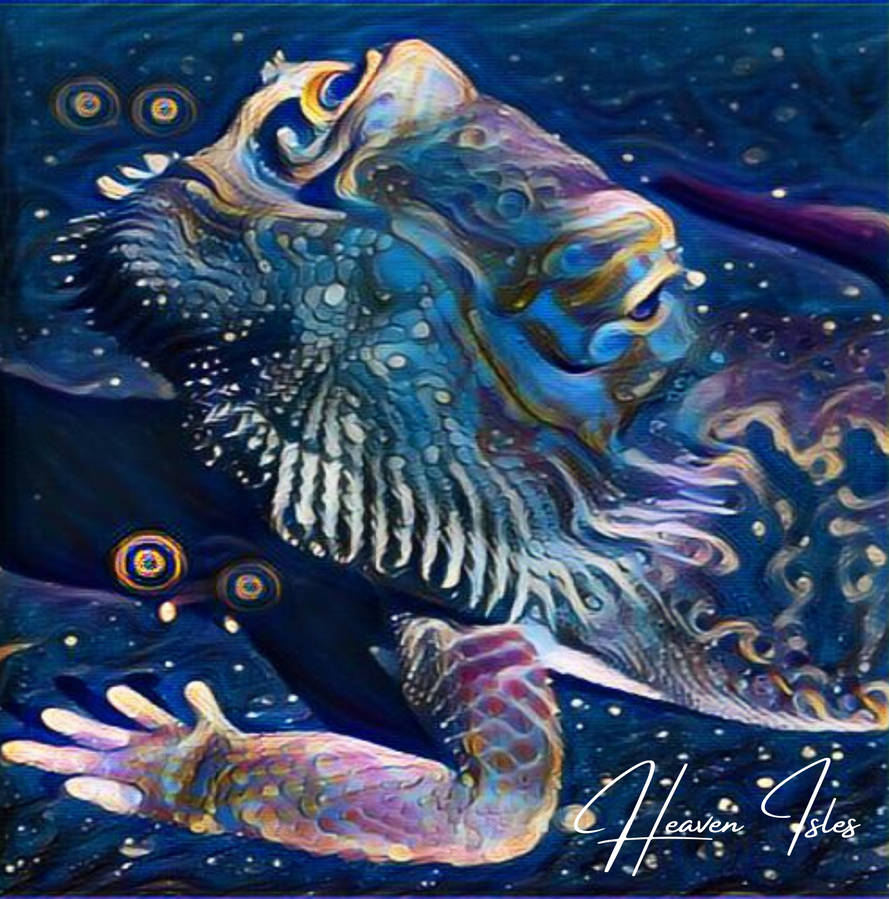 Starry Night Lizard by HeavenIsles on DeviantArt
