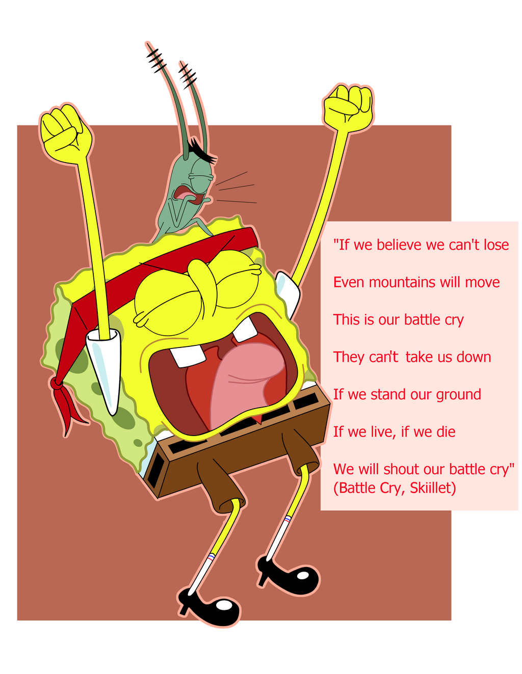 Karen Off Spongebob: Battle Cry- Plankton And Spongebob By CrystalPlatypus ...