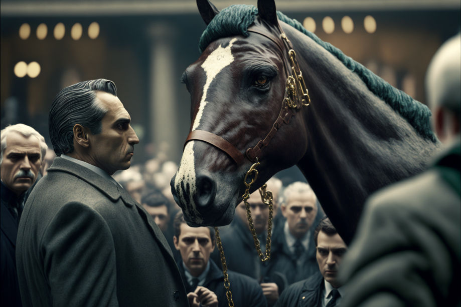 Horse Confronts Godfather in Public by ObsidianPlanet on DeviantArt