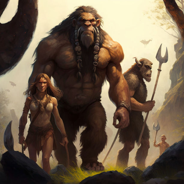 Prehostpric Humans Giant Prehistoric Humans by ObsidianPlanet on DeviantArt