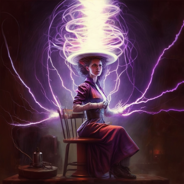 Coil Class Deviantart Tesla Coil Woman 2 by ObsidianPlanet on DeviantArt