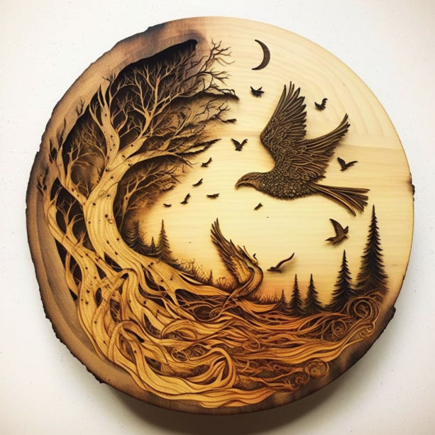 Wood Burn Design 2 by ObsidianPlanet on DeviantArt
