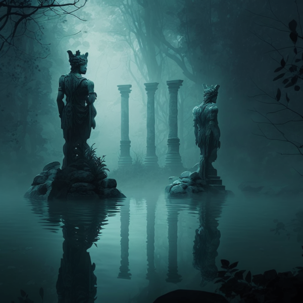Statues Deviantart Statues In The Water 3 by ObsidianPlanet on DeviantArt