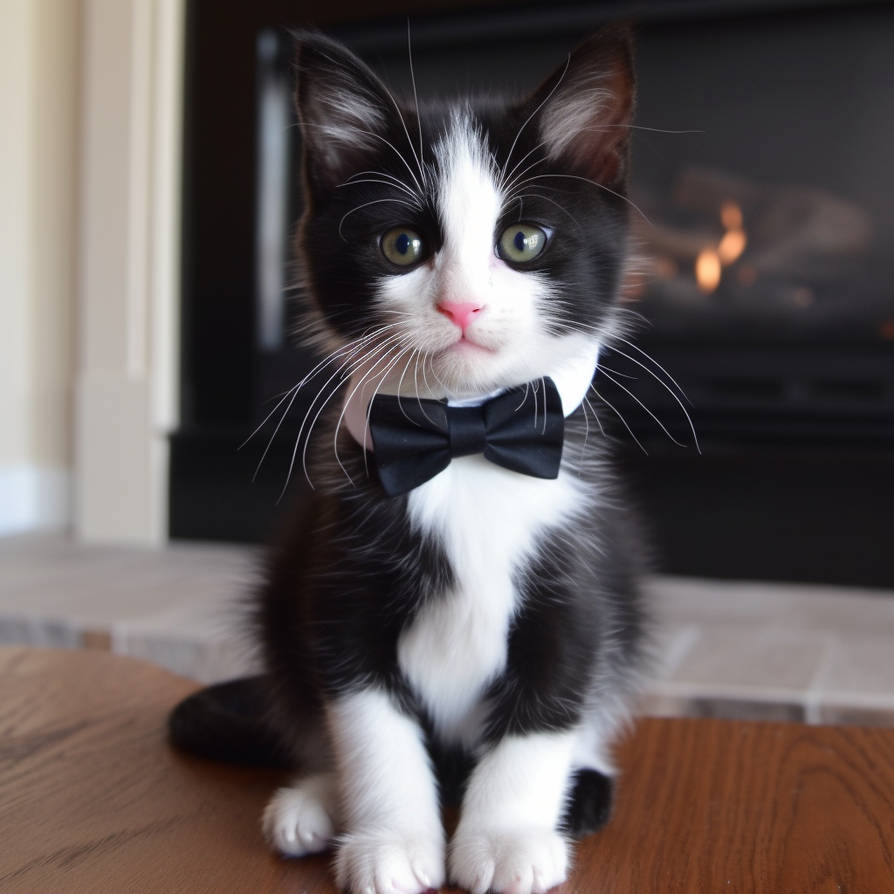 Tuxedo Kitten by on DeviantArt