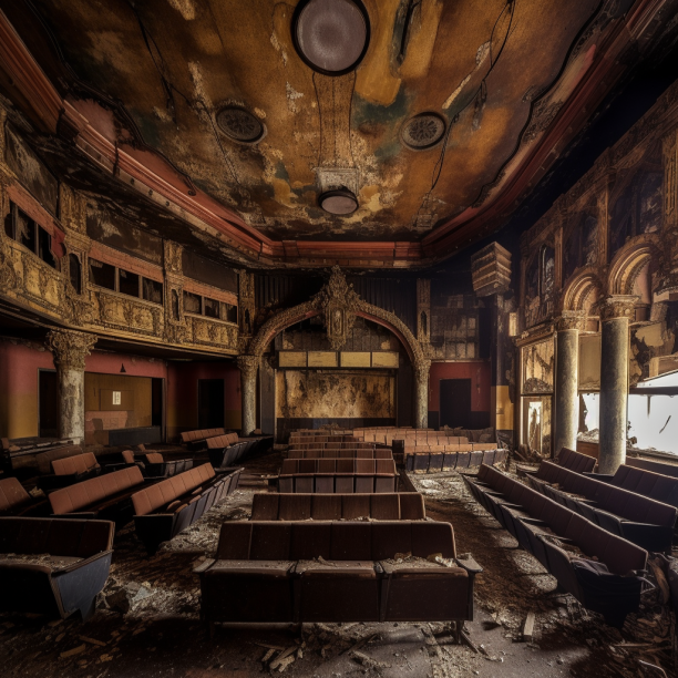Abandoned Movie Theater Interior 3 by ObsidianPlanet on DeviantArt