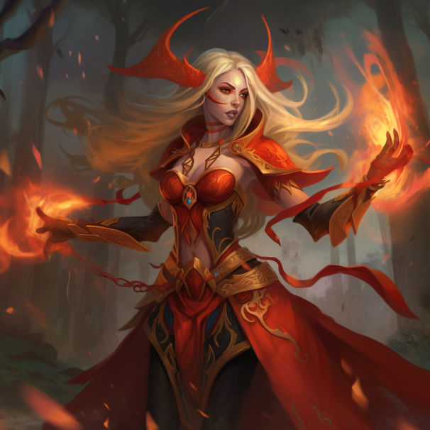 Blood Elf Sorceress Althiria by on DeviantArt