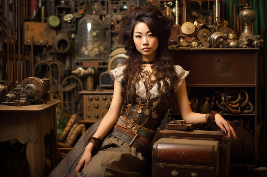 Meilingchen Mei Ling Chen-Steampunk Inventor 4 by ObsidianPlanet on DeviantArt