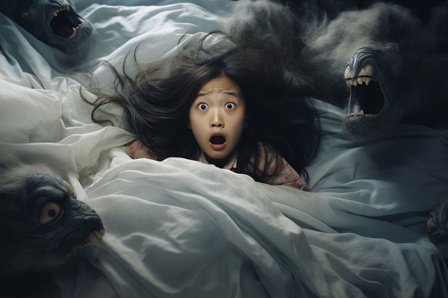 Scared in Bed 2 by ObsidianPlanet on DeviantArt