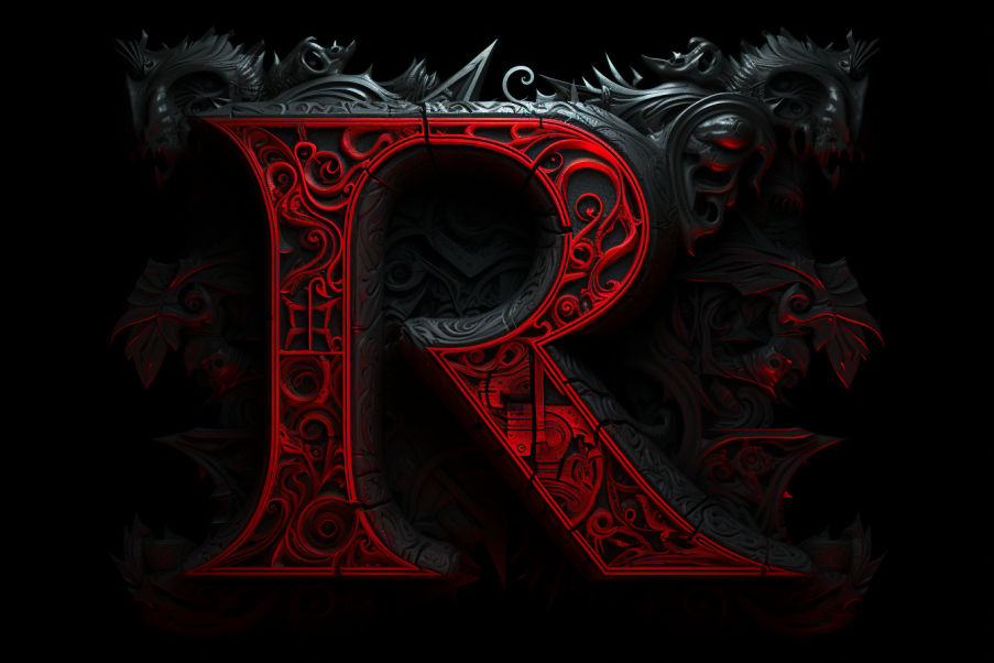 Styilized R Greek Stylized R by ObsidianPlanet on DeviantArt
