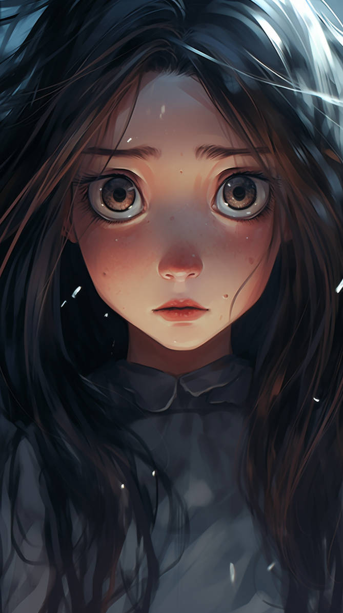 Anime Girl Afraid 3 by ObsidianPlanet on DeviantArt