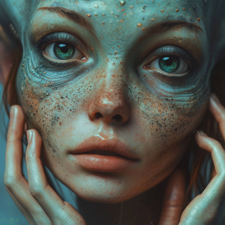 Female Alien Human Hybrid by ObsidianPlanet on DeviantArt