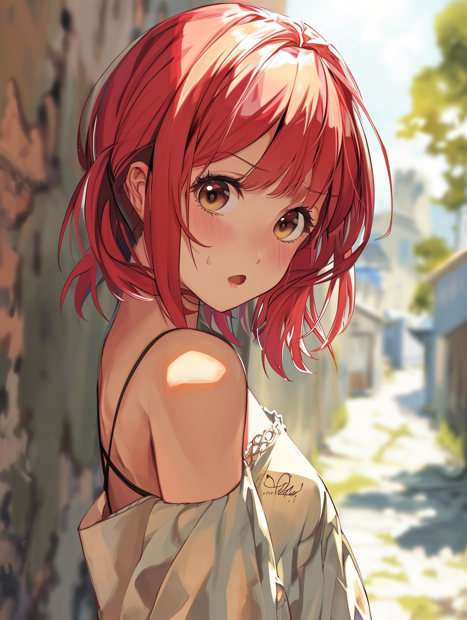 Embarrassed Anime Girl by ObsidianPlanet on DeviantArt