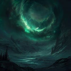 Dark Fantasy Northern Lights