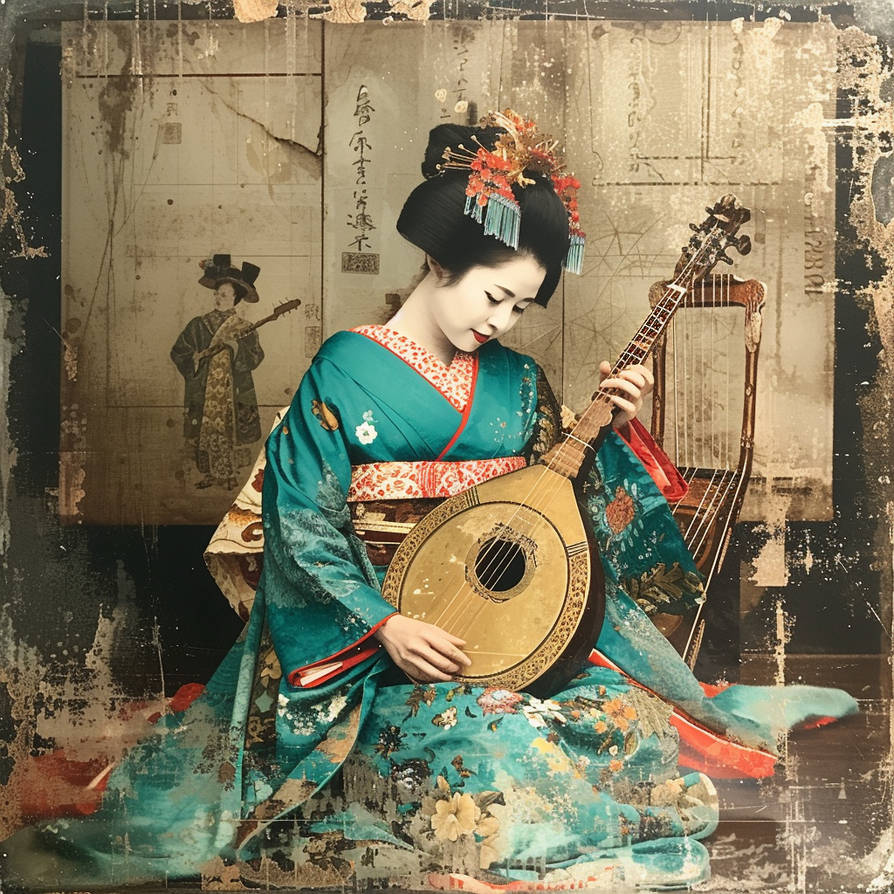 Gold Geisha Teal and Gold Geisha 2 by ObsidianPlanet on DeviantArt