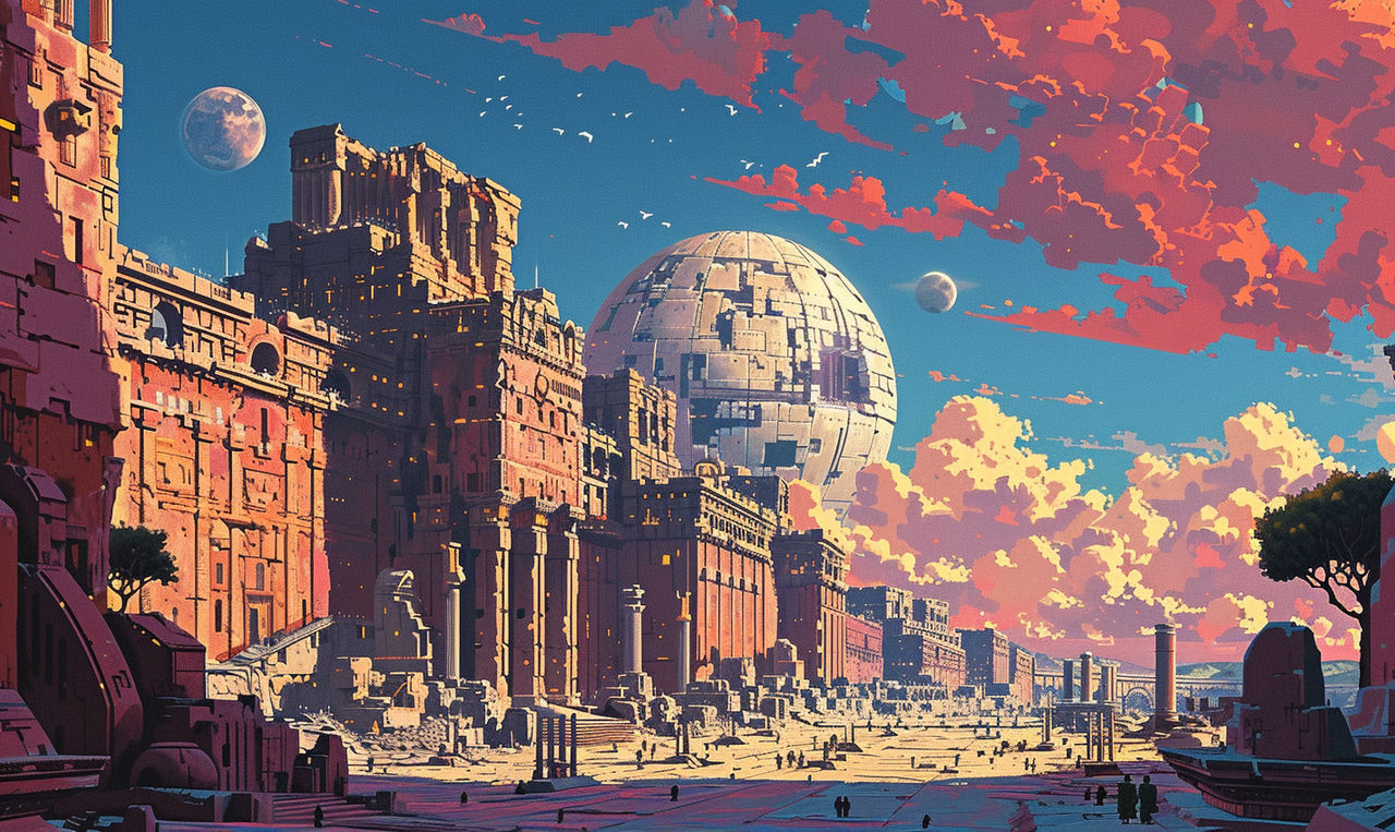 Futureistic Rome Retro-Futuristic Rome 7 by ObsidianPlanet on DeviantArt