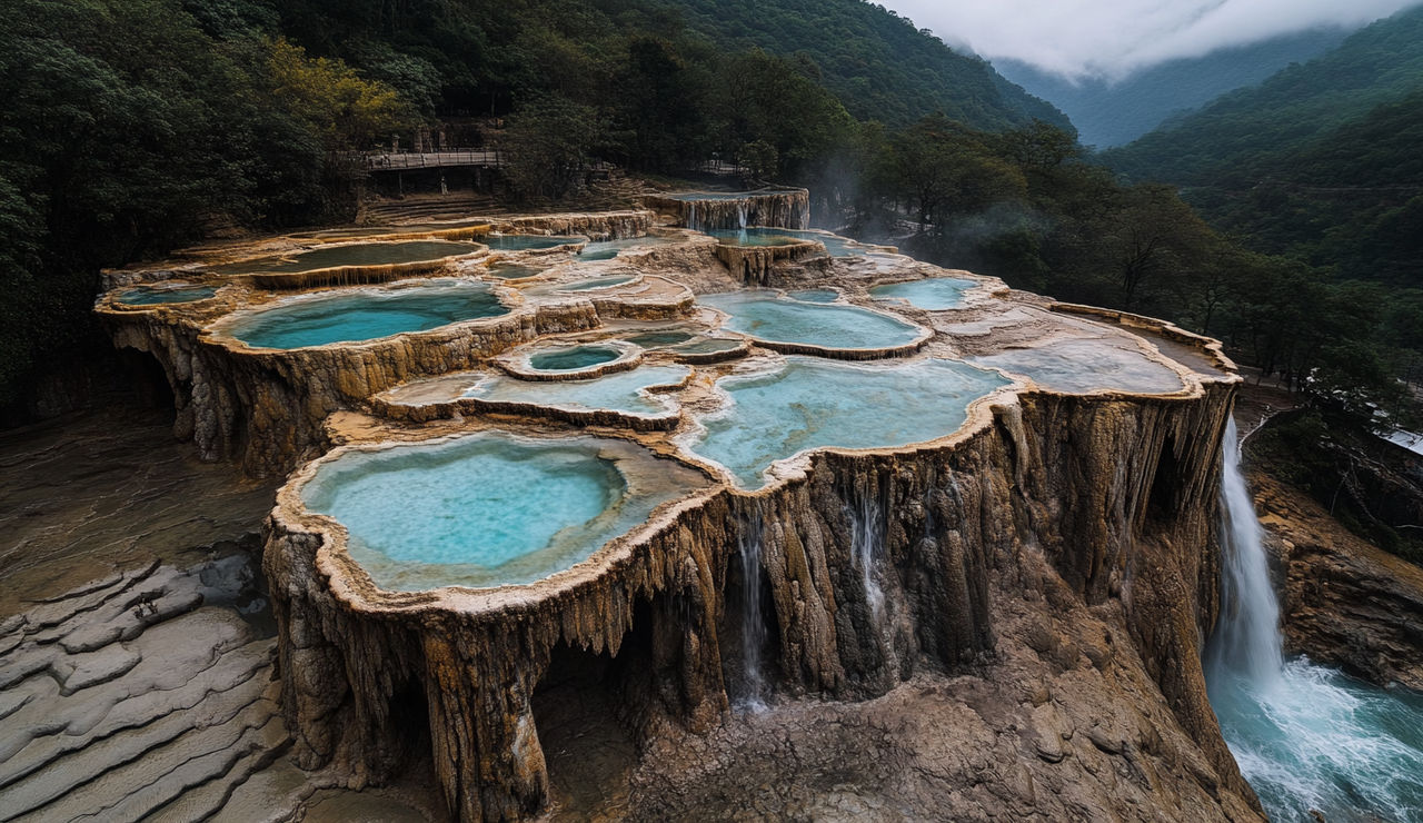 Hot Springs Waterfall by ObsidianPlanet on DeviantArt