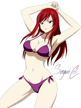 Fairy Tail - Erza Scarlet  (Bikini Version)