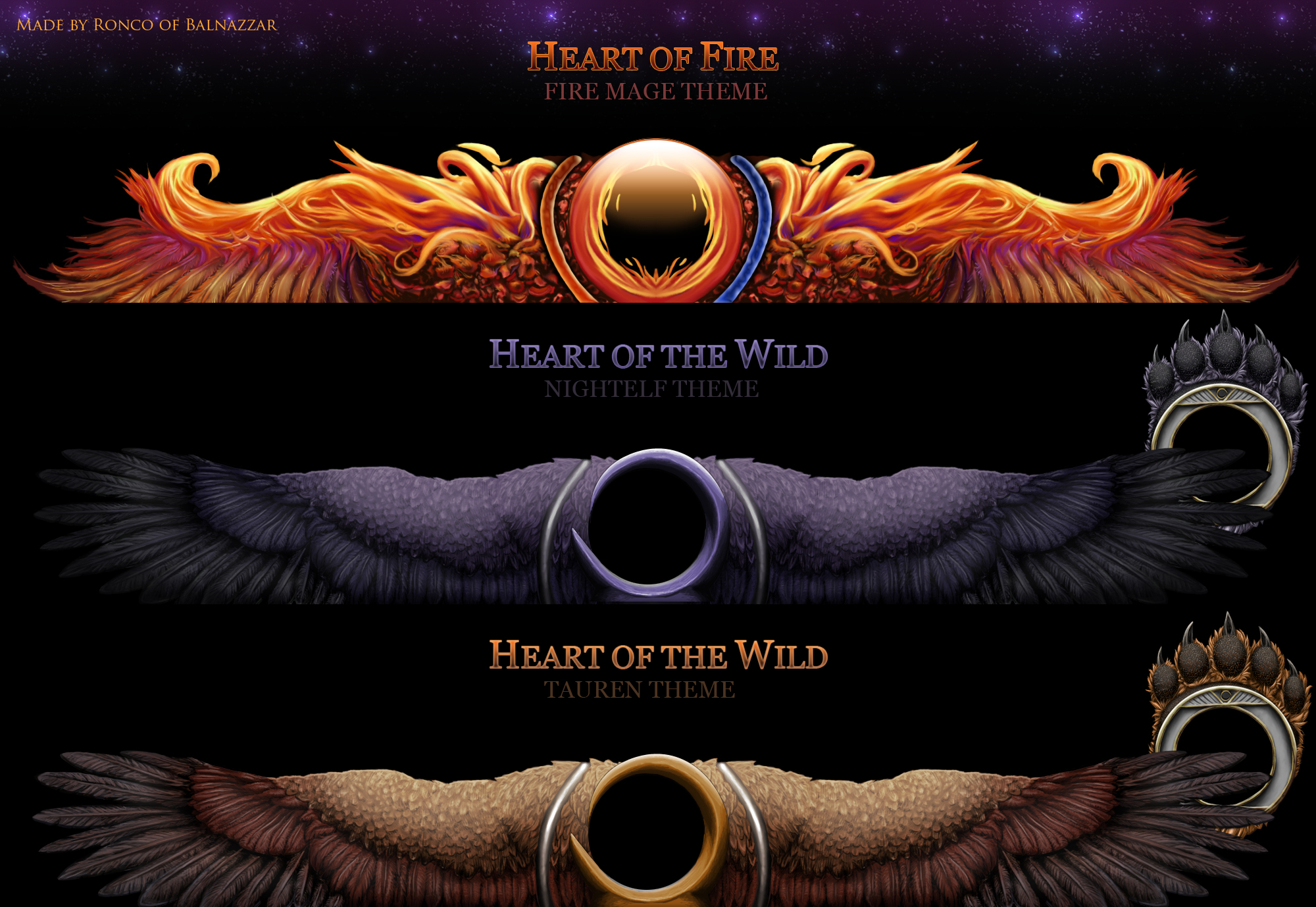 Heart of the Wild and Fire UI