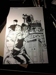 10th Doctor Who David Tennant Print WIP