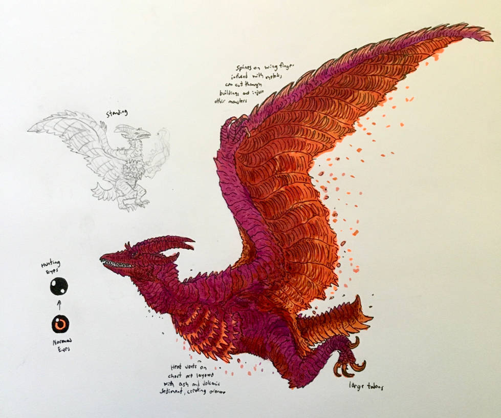 G-Redesigned - Rodan Concept (3) by Apgigan on DeviantArt