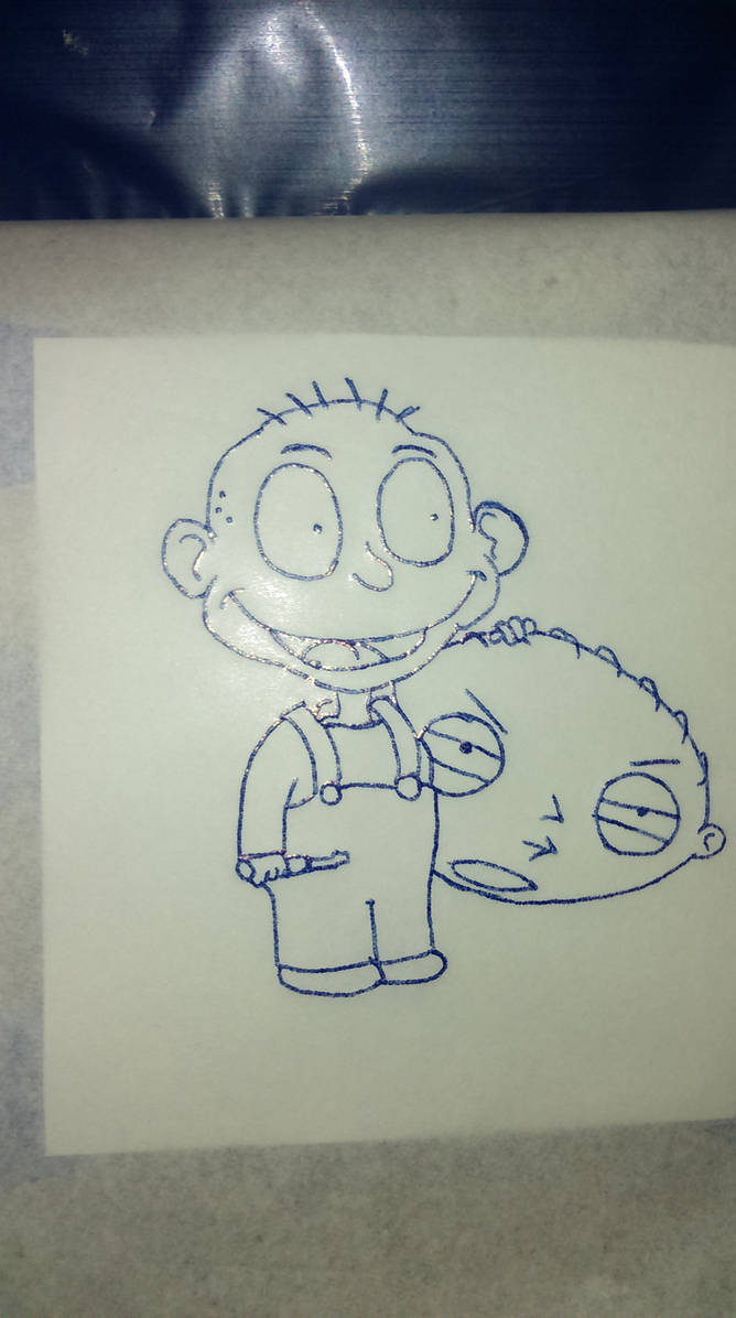tommy as stewie tattoo stencil by Sammisweetz88 on DeviantArt