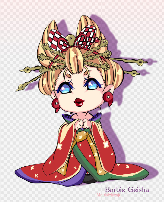 Pso2 Barbie Geisha Chibi