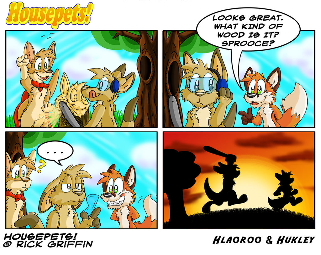 Housepets! Guest comic - Art mood roo-ined