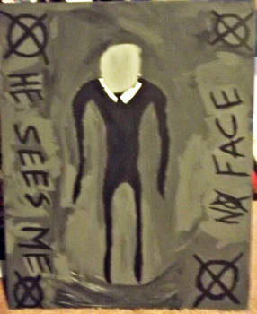 Slenderman Painting