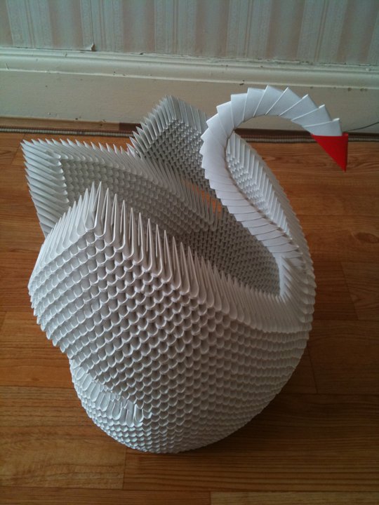 Swan- 3D Origami Model 2