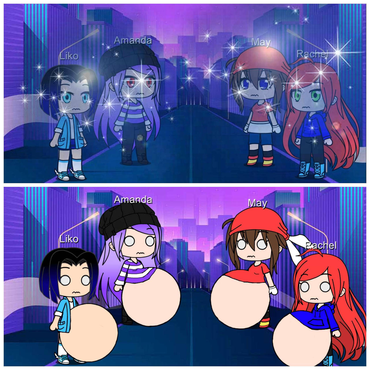 belly inflation magic by cartooncaticatur on DeviantArt