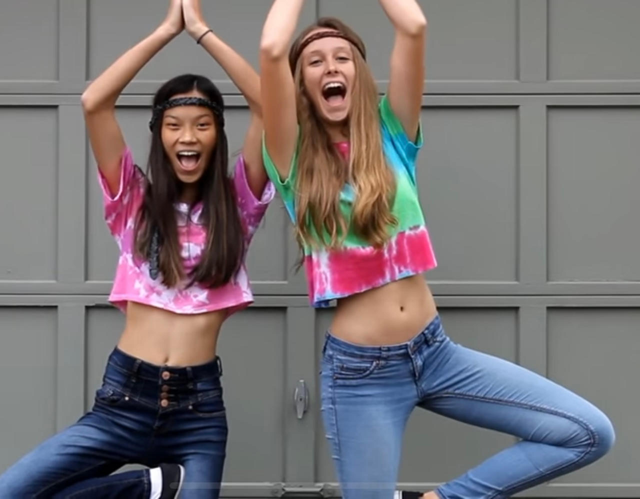 Two College Girls Show off their Belly Buttons by celebrationstoday189 ...