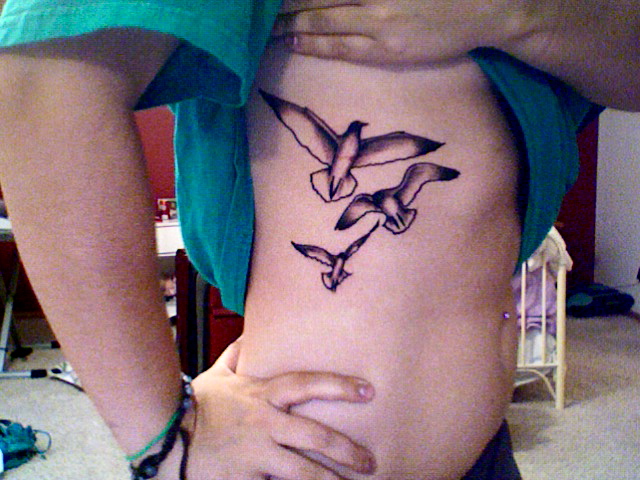 bird tattoo on my side by chandlerprice on DeviantArt