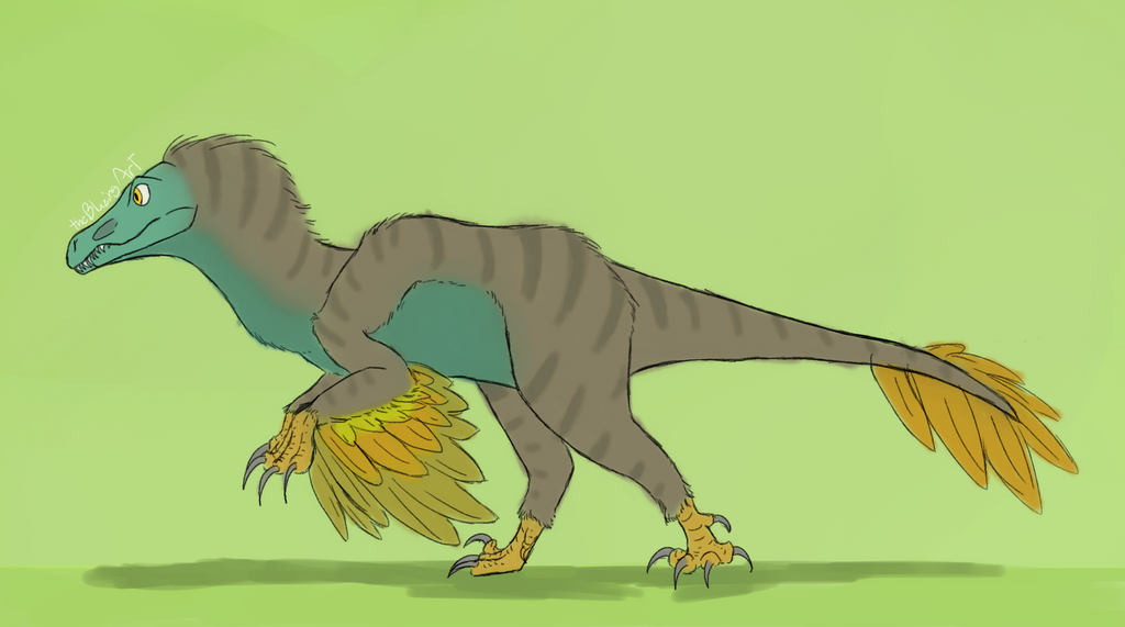 Fuzzy Raptor Feathered Velociraptor by TheBlazing-Art on DeviantArt
