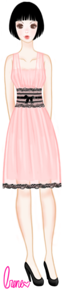 pink cocktail dress