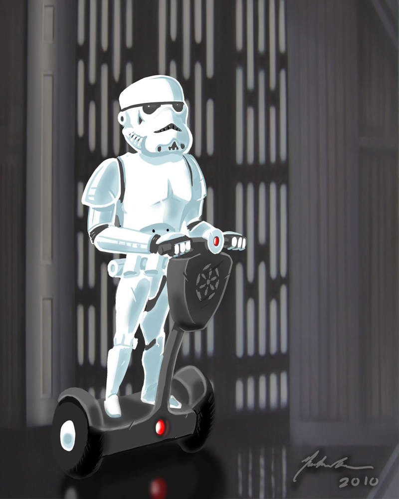 stormtrooper on a segway by TurnThePhage