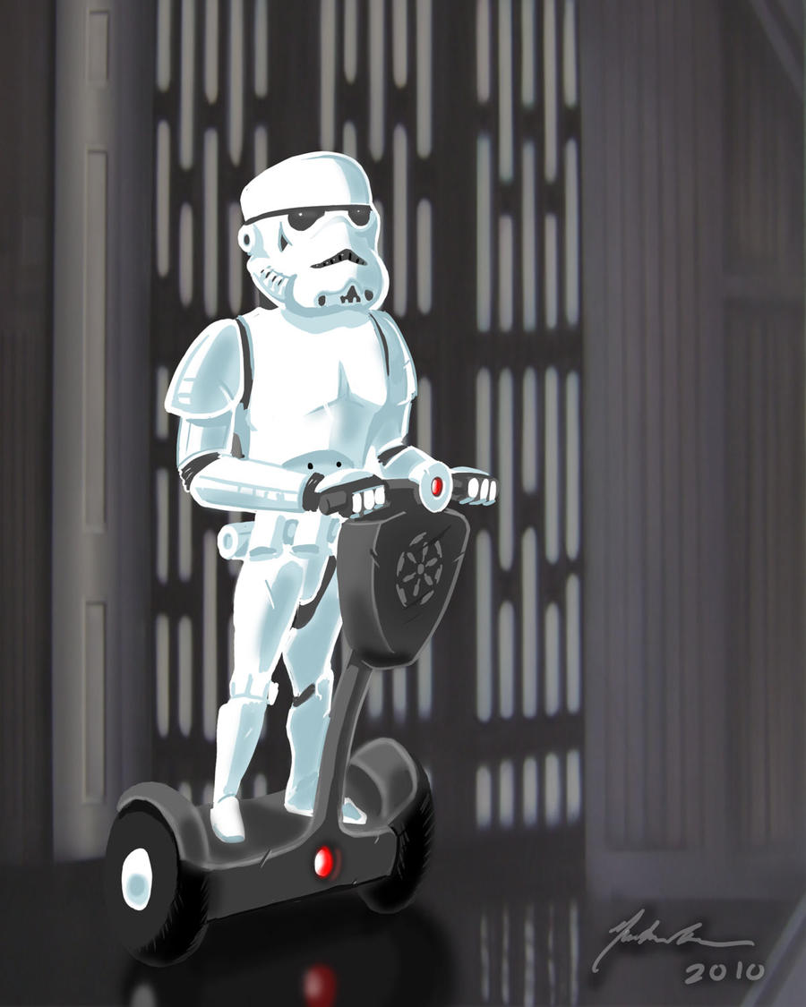stormtrooper on a segway by TurnThePhage