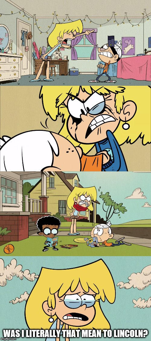 Lori feels bad about being mean to Lincoln by jgodzilla1212 on DeviantArt
