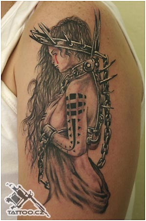 Luis Royo tattoo