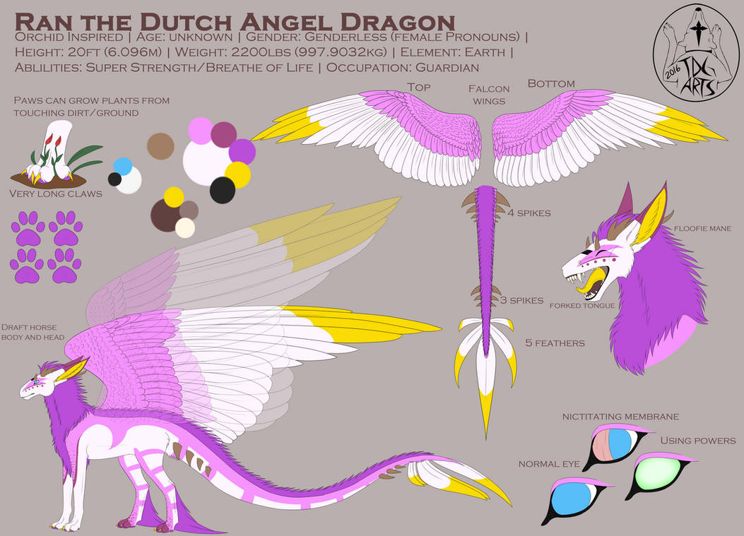 Ran the Dutch Angel Dragon by TDG-Arts on DeviantArt