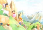 ALPS NO SHOJO HEIDI- RISING TO THE MOUNTAINS by sebasvieira