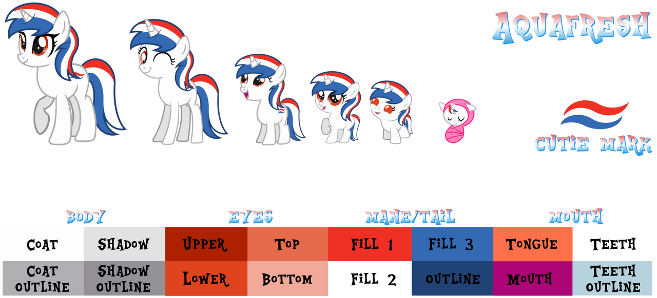 Aquafresh Color Reference by GajevyWriter on DeviantArt