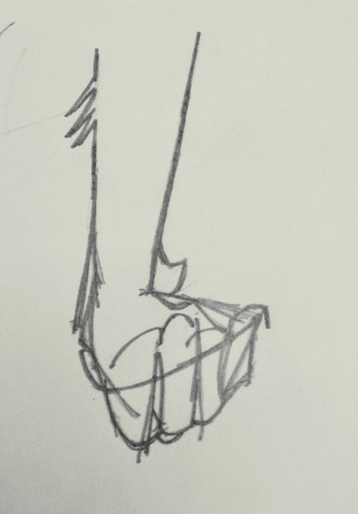 foot sketch Nala