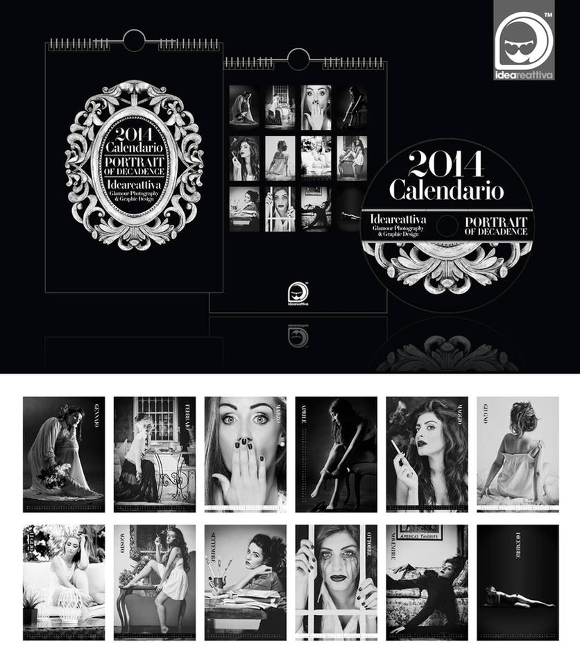 2014 Calendar - Portrait of Decadence - FOR SALE!! by ideareattiva