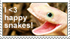 Happy Snakes by DeadCatStamps