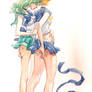 Sailor Neptun and Sailor Uranus