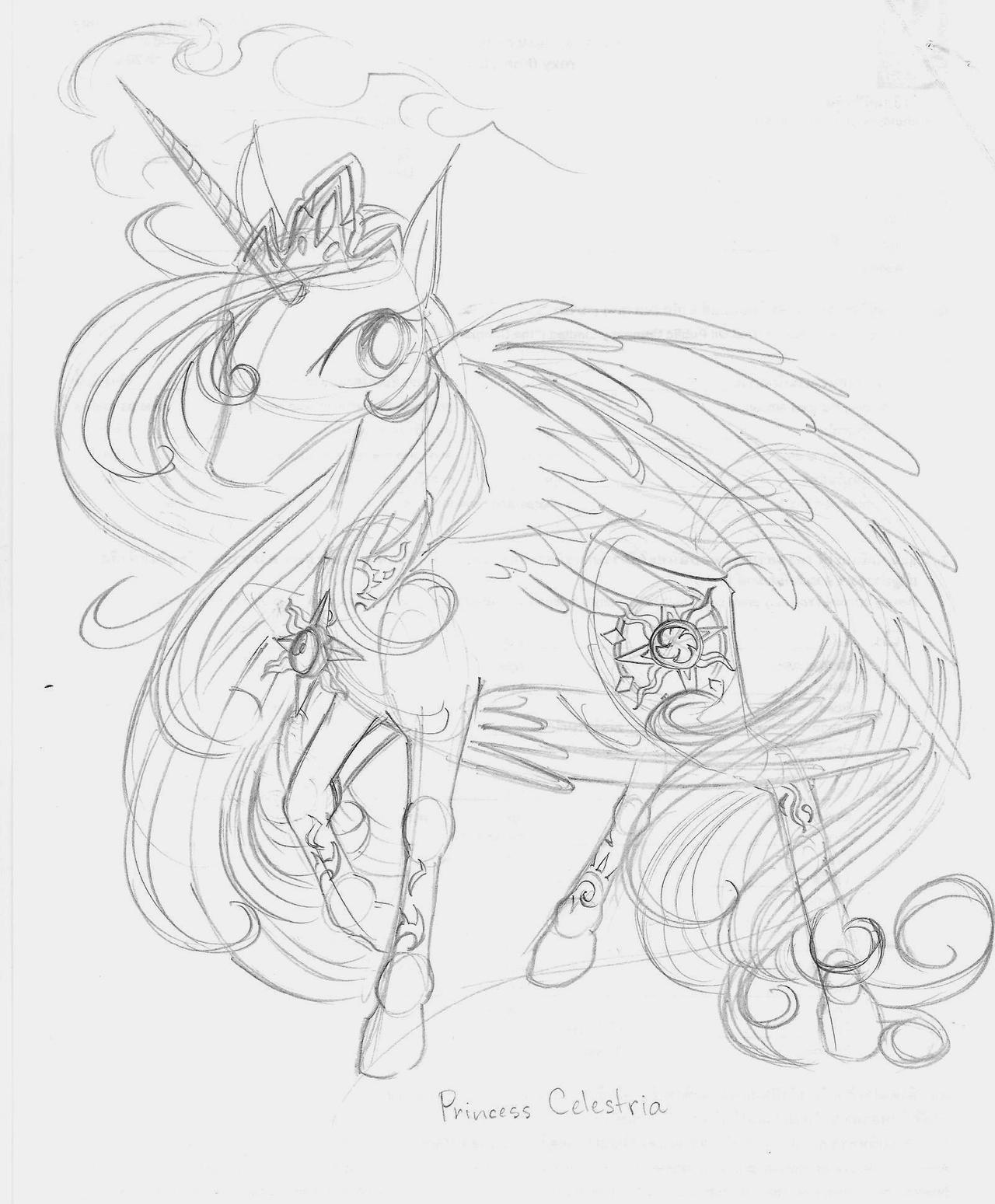 Princess Celestia Scribble