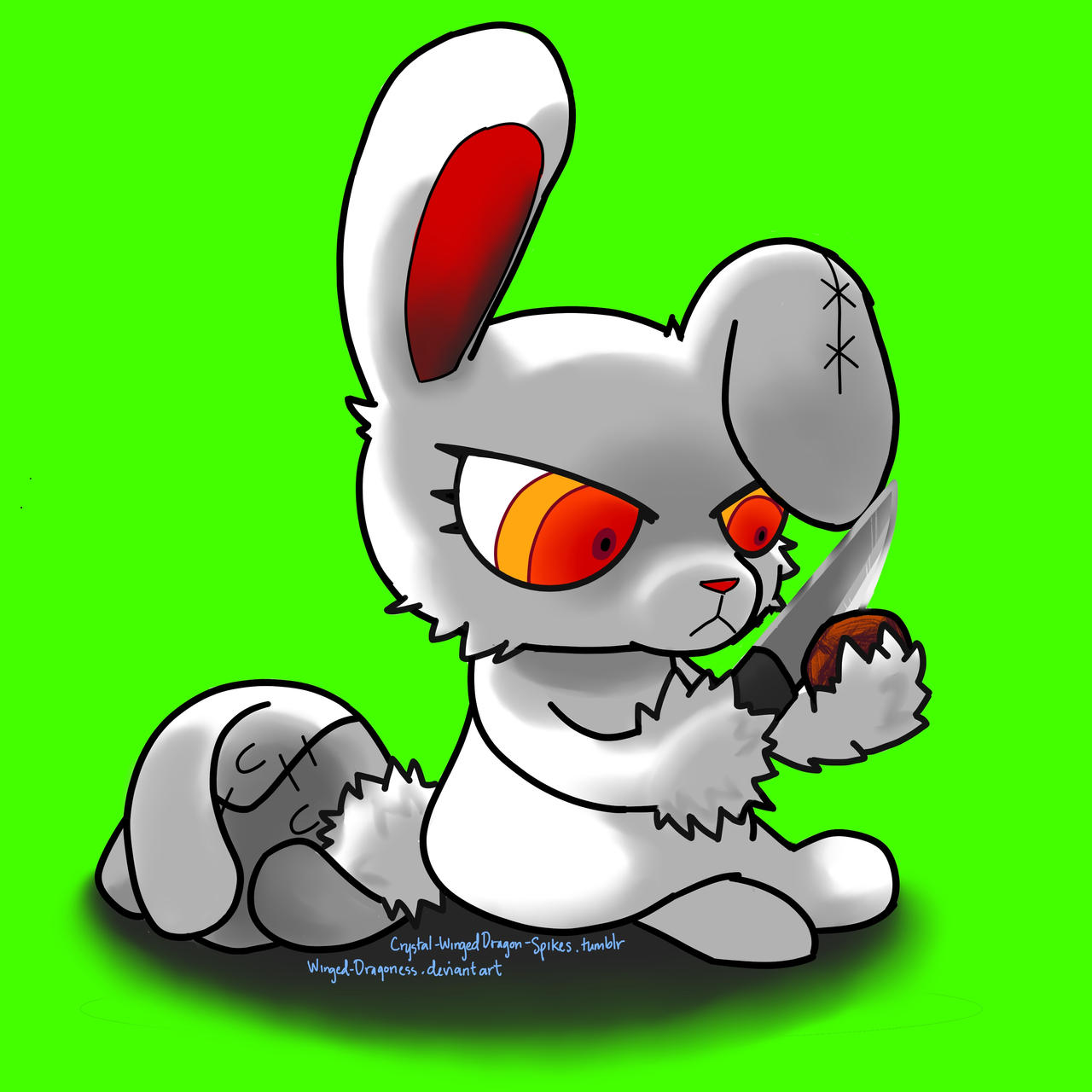 Bloody Bunny Green Screen By Winged Dragoness On Deviantart